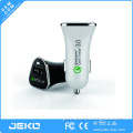 High quality nice design QC3.0 2USB fast car charger for smart phones